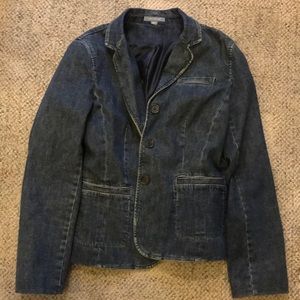 Ann Taylor Lined Denim Blazer